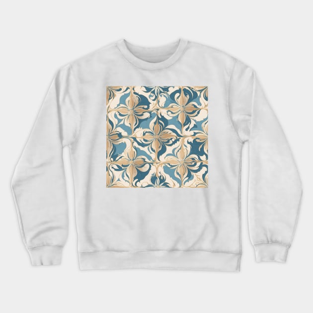 Portuguese Pattern Tile Crewneck Sweatshirt by HUNTINGisLIFE
